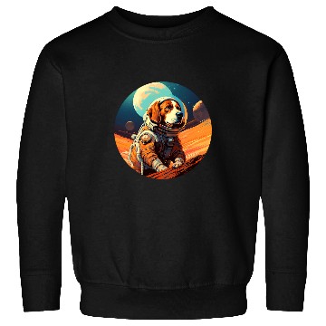 Discover Beagle Pet Mars Funny Dog Astronaut 1 0 Sweatshirts
