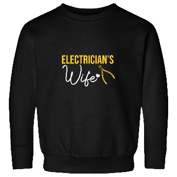 Discover Electricians Wife Electricity Worker Lineman Graphic Sweatshirts