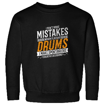 Discover Funny Drummer Music Lover Creative Drummer Sweatshirts