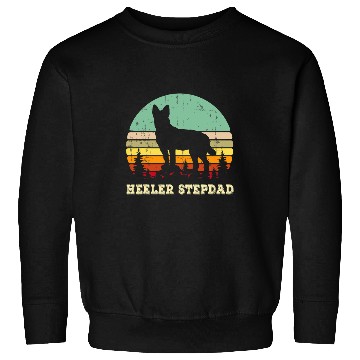 Discover Australian Cattle Pet Red Blue Heeler Stepdad Gift Australian Cattle Dog Step Dad Sweatshirts