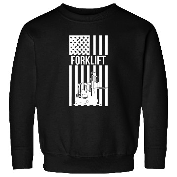 Discover Forklift Operator American Flag Forklift Driver Sweatshirts