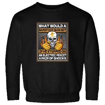 Discover Electrician Skull Lineman Engineer Construction Electrician Sweatshirts