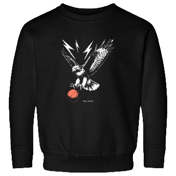 Discover Sport Basketball HAWK PLAYING BASKETBALL WITH LIGHTNING BOLTS Sweatshirts