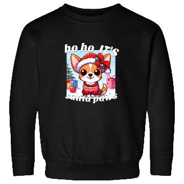 Discover Chihuahua Pet Ho ho its Santa paws cute Chihuahua in Christmas costume Sweatshirts
