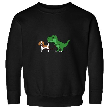 Discover Cavalier Pet Dinosaur Dino TRex Cavalier King Charles Spaniel Sweatshirts