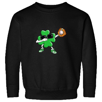 Discover Sport Baseball Boy Saint Patricks Day Baseball Pitcher Batter Catcher Sweatshirts