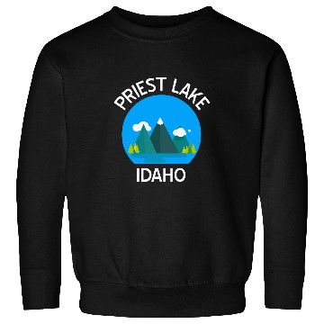 Discover Priest Lake Idaho Fishing Hiking Camping Boating Sweatshirts