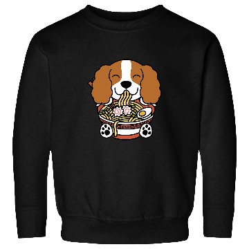 Discover Cavalier Pet Ramen Noodles Cavalier King Charles Spaniel Sweatshirts