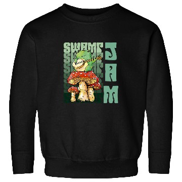 Discover Funny Banjo Frog Swamp Jam Frog Toad Sweatshirts