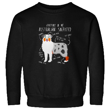 Discover Australian Shepherd Pet Anatomy Cute Funny Pet Aussie Dog Mom Sweatshirts