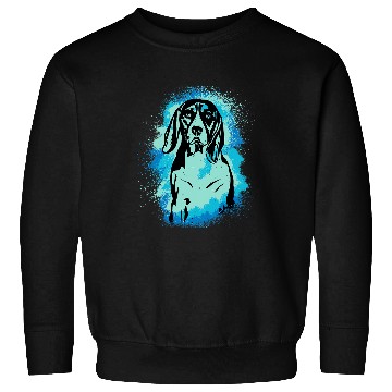 Discover Beagle Pet Paint Blue Design Dog Mom Dad Sweatshirts