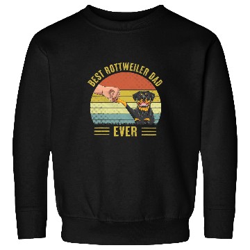 Discover Rottweiler Pet Mens  Rottweiler Dad Ever Fist Bump Rottie Dog Fathers Day Sweatshirts