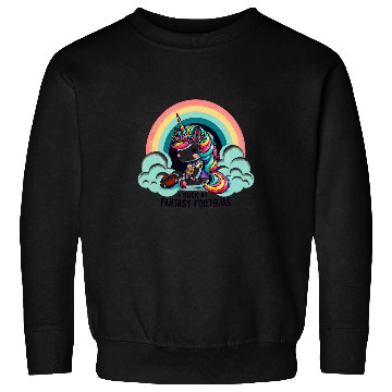 Discover Sport American Football I Suck at Fantasy Football Unicorns Rainbow Loser 5 Sweatshirts