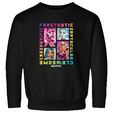 Discover Kids Monster High Student Rainbow Grid Sweatshirts