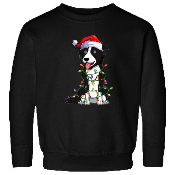 Discover Border Collie Pet Lover xmass Santa Border Collie Christmas Sweatshirts