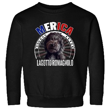 Discover Lagotto Romagnolo Pet Merica Lagotto Romagnolo Dog American Flag USA Sweatshirts
