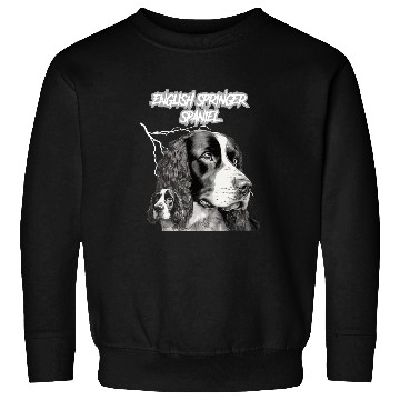 Discover English Springer Spaniel Pet Goth Puppy Punk Rock 80s Sweatshirts