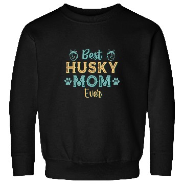 Discover Husky Pet bests Husky Mom Ever Husky Dog Mom Vintage Sweatshirts