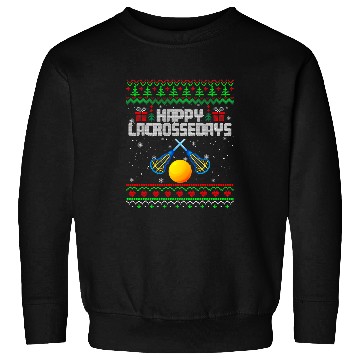 Discover Sport Lacrosse Gift Happy Lacrosse Days Ugly Christmas Sweater Snowflake Outfit Sweatshirts