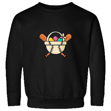 Discover Sport Baseball Easter Basket Baseball Bat Design Baseball Easter Sweatshirts