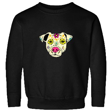 Discover Jack Russell Pet Sugar Skull Jack Russel Dog Apparel Day Of The Deads Women Sweatshirts