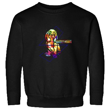 Discover Basset Hound Pet Colorful France Basset Hound Bloodhound Sweatshirts