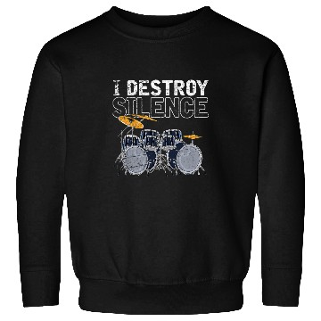 Discover Funny Drummer Set Musician Drummer Percussion Drum Player Funny Drums Sweatshirts