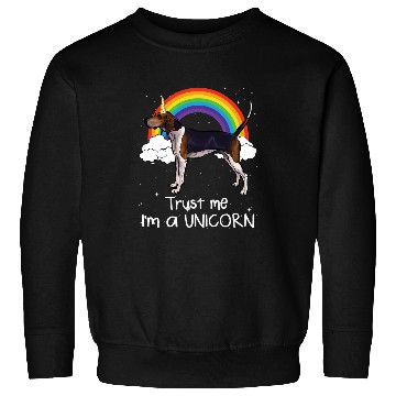 Discover Coonhound Pet Rainbow Treeing Walker Coonhound Trust Me Im A Unicorn Sweatshirts