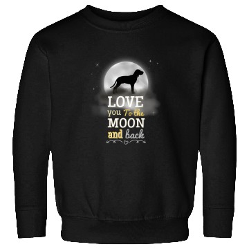 Discover Coonhound Pet Redbone Coonhound Dog Love To The Moon Sweatshirts