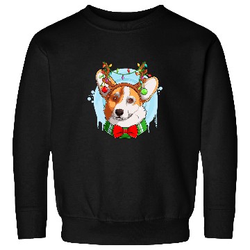 Discover Corgi Pet Dog Cute Santa Tree Lights xmass Christmas Tree Welsh Corgi 5 Sweatshirts