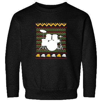 Discover Funny Drummer Music Teacher Ugly Christmas Sweatshirts