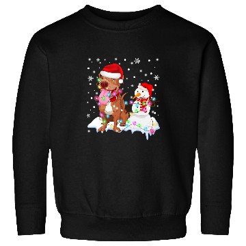 Discover Pitbull Pet Santa Claus Pitbull Dog Snowman xmass Tree Lights Christmas 265 Sweatshirts