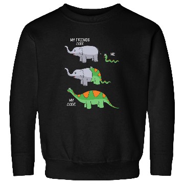 Discover My Friends Code Me My Code Snake And Elephant Sweatshirts