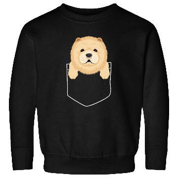 Discover Chow Chow Pet Pocket Chow Chow Puppy Cute Sweatshirts