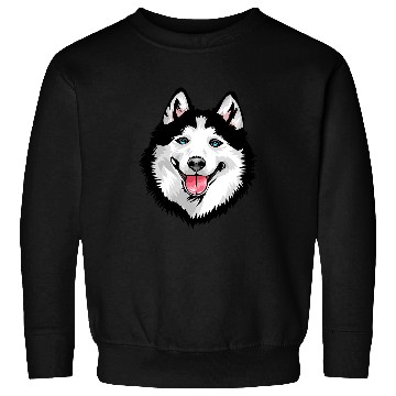 Discover Husky Pet Cool Siberian Husky Face 276 Sweatshirts