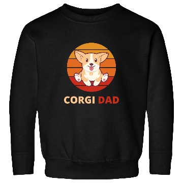 Discover Corgi Pet Dad For Corgi Lovers Retro Sun Sweatshirts