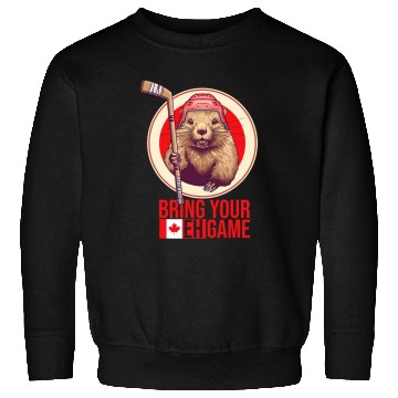 Discover Sport Hockey Lacrosse Gift Canadian Hockey Beaver. Canada day bring your eh game Sweatshirts