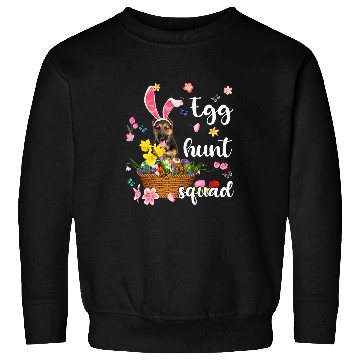 Discover German Shepherd Pet Happy Easter Day Easter Colorful Egg Hunt Sweatshirts