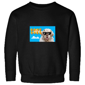 Discover Clumber Spaniel Pet 8Bit Game Over Sweatshirts