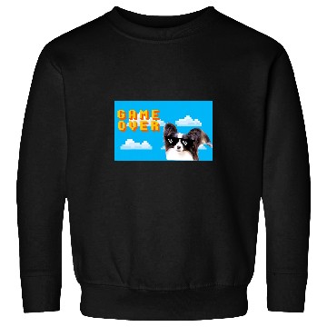 Discover Papillon Pet 8Bit Game Over Sweatshirts