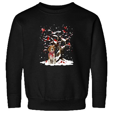 Discover Beagle Pet Scarf Cardinal Snow Christmas Sweatshirts