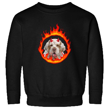 Discover Clumber Spaniel Pet Devil Dog Sweatshirts