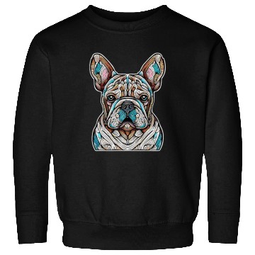 Discover French Bulldog Pet Frenchie Abstract Sweatshirts