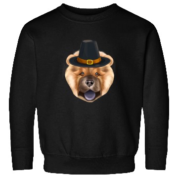 Discover Chow Chow Pet Wearing Pilgrim Hat Thanksgiving Sweatshirts