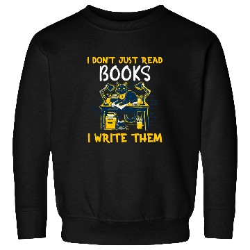 Discover Book Author Reading Book And Writing Book Plot Writer Sweatshirts