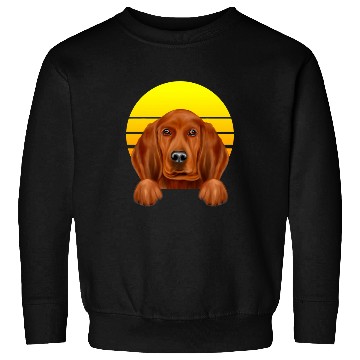 Discover Coonhound Pet Vintage Sunset Redbone Coonhound Sweatshirts