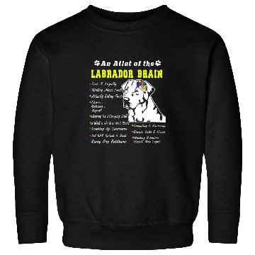 Discover Labrador Pet Brain Black Yellow Chocolate Lab Sweatshirts