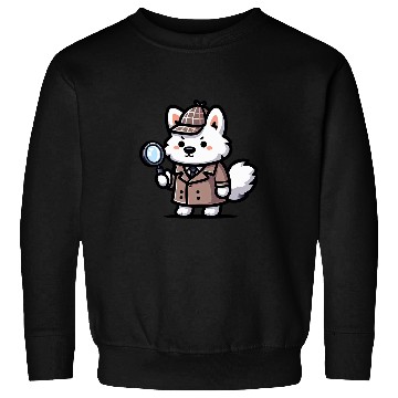 Discover Samoyed Detective Funny Dog Mystery 1 Sweatshirts