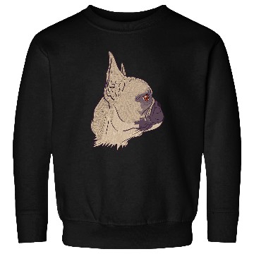 Discover French Bulldog Pet Face illustration of a cute french bully bulldog Sweatshirts