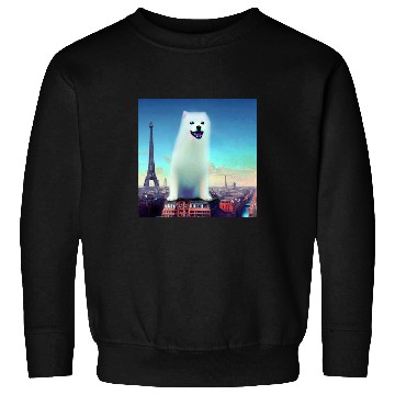 Discover Pomeranian Pet Eiffel Tower France Paris Men Women Sweatshirts